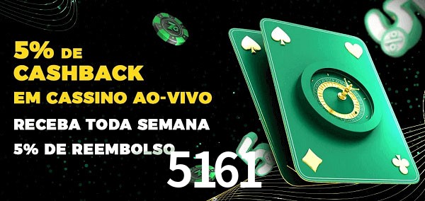 Promoções do cassino ao Vivo 5161